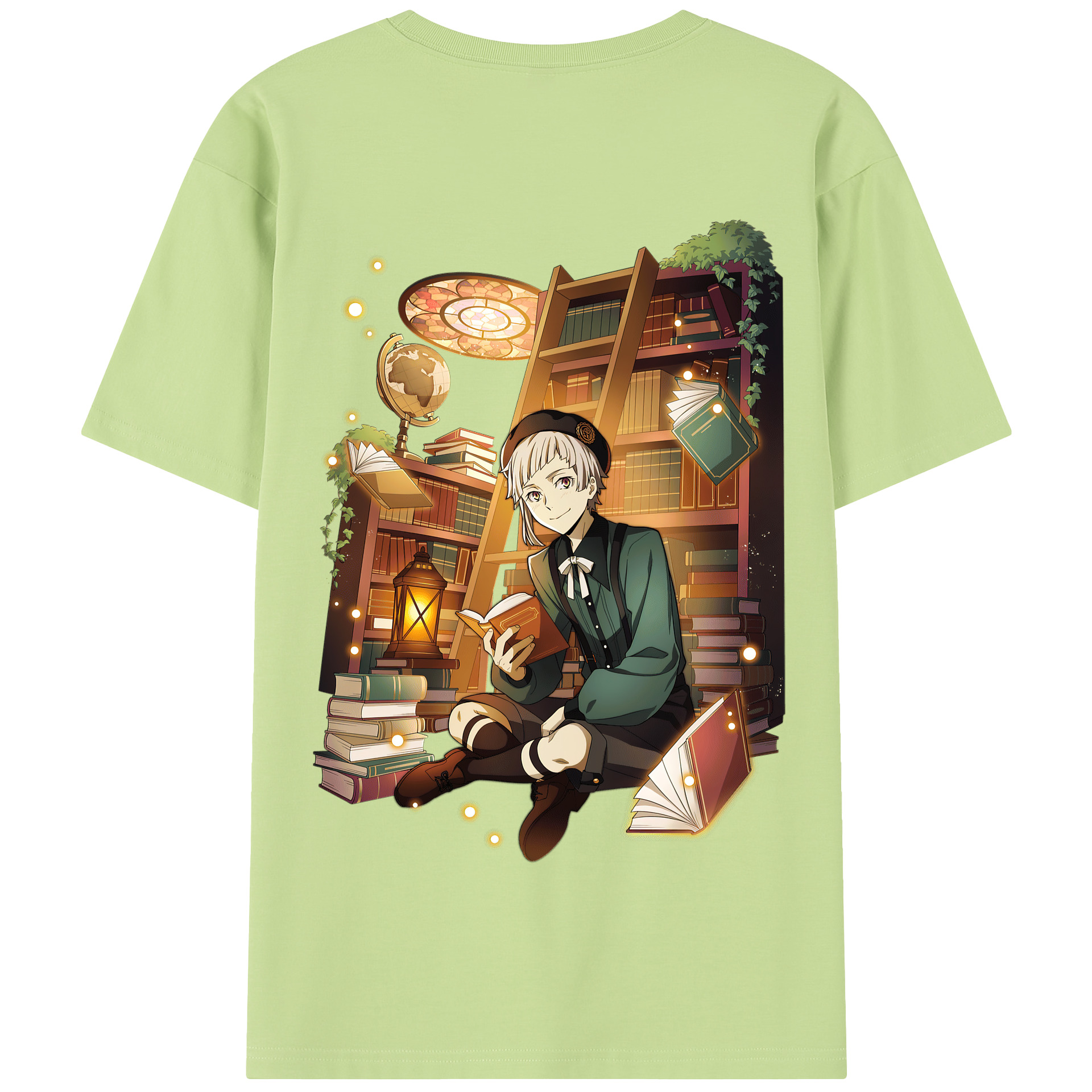 （画像用） 文豪ストレイドッグス Bungo Stray Dogs 綿100％半袖Tシャツ（背面プリント）